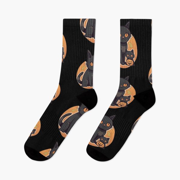 Item preview, Black Halloween Cat and Kitten designed and sold by pinkal.