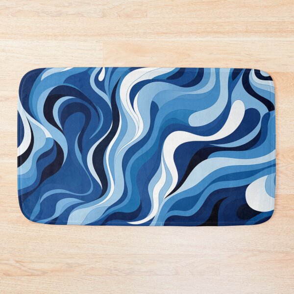 Item preview, Blue Breeze: Mesmerizing Swirls of Different shades of Blue designed and sold by BeHappyGoLucky.