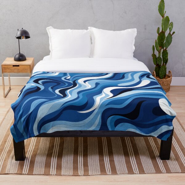 Item preview, Blue Breeze: Mesmerizing Swirls of Different shades of Blue designed and sold by BeHappyGoLucky.