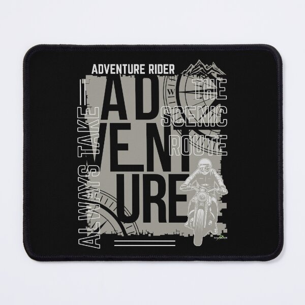 Item preview, Adventure Motorcycle Rider Take The Scenic Route T-shirt Sticker 04 designed and sold by OuterShellUK.