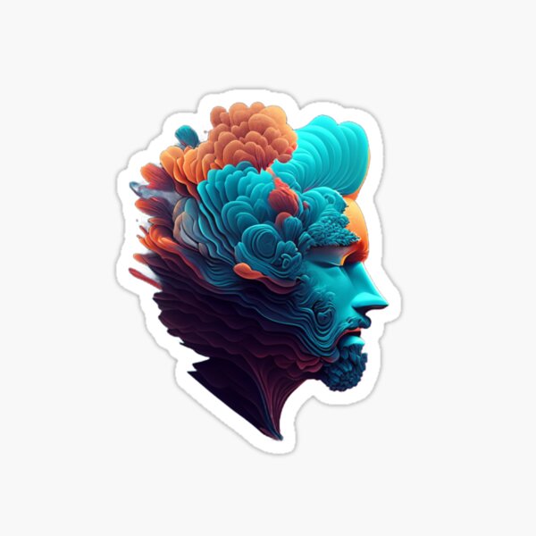 Artikel-Vorschau von Abstrakte digitale psychedelische Illustration, designt und verkauft von bgrzblkdigital.