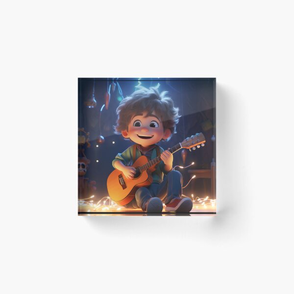 Item preview, Cute Cool Boy Playing Guitar Ukulele designed and sold by EnigmaStitcher.