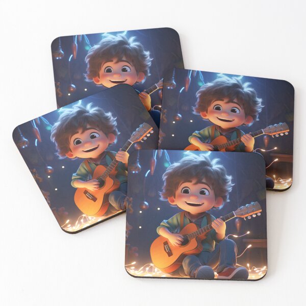 Item preview, Cute Cool Boy Playing Guitar Ukulele designed and sold by EnigmaStitcher.