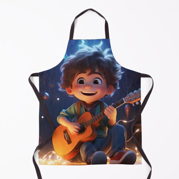 Item preview, Cute Cool Boy Playing Guitar Ukulele designed and sold by EnigmaStitcher.