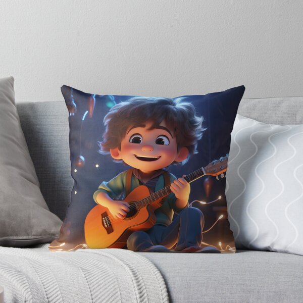Item preview, Cute Cool Boy Playing Guitar Ukulele designed and sold by EnigmaStitcher.