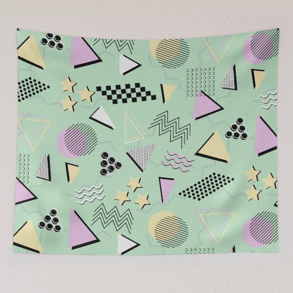 Item preview, Memphis style 80s 90s retro nostalgia pattern 4 designed and sold by Colorblizz.