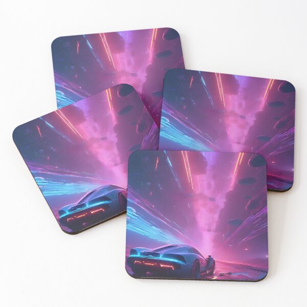 Item preview, Supercar in Neon Futuristic city designed and sold by Ritik11.