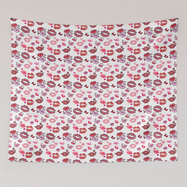 Item preview, Kisses, red lips and hearts designed and sold by All Year Round.