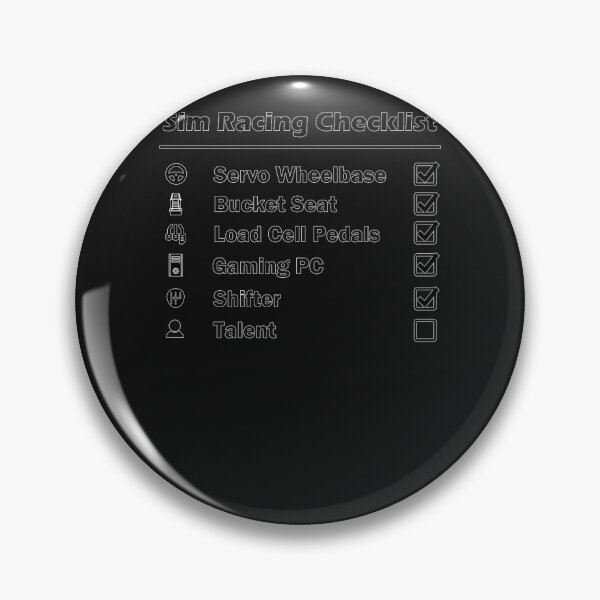 Item preview, Sim Racing Checklist T designed and sold by SophieBach.