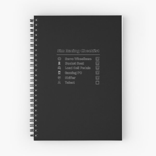 Item preview, Sim Racing Checklist T designed and sold by SophieBach.