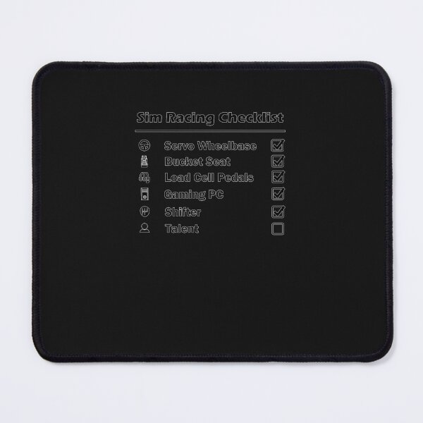 Item preview, Sim Racing Checklist T designed and sold by SophieBach.