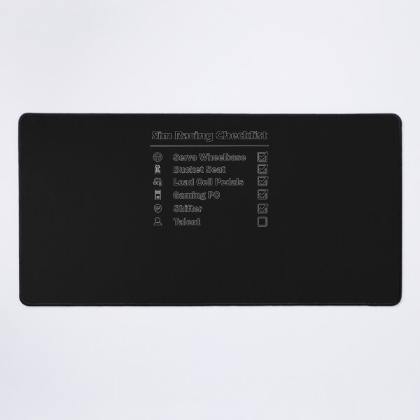 Item preview, Sim Racing Checklist T designed and sold by SophieBach.