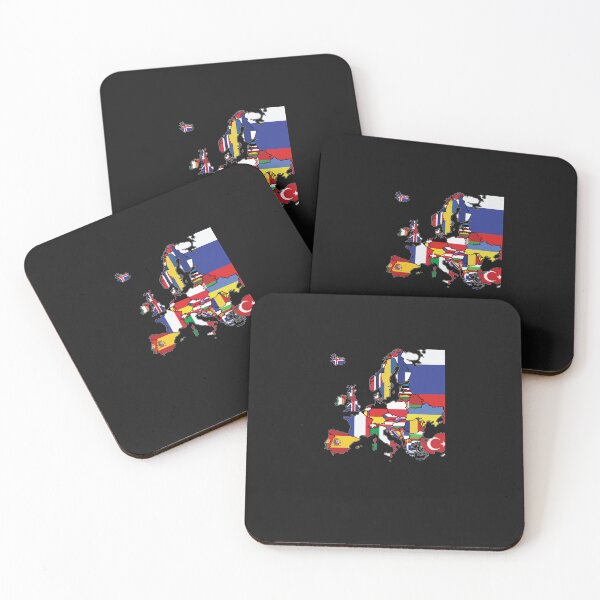 Item preview, Simple Map Of Europe With Country Flags designed and sold by SophieBach.
