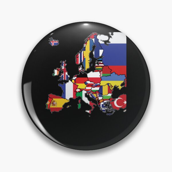 Artikelvorschau, Simple Map Of Europe With Country Flags entworfen und verkauft von SophieBach.