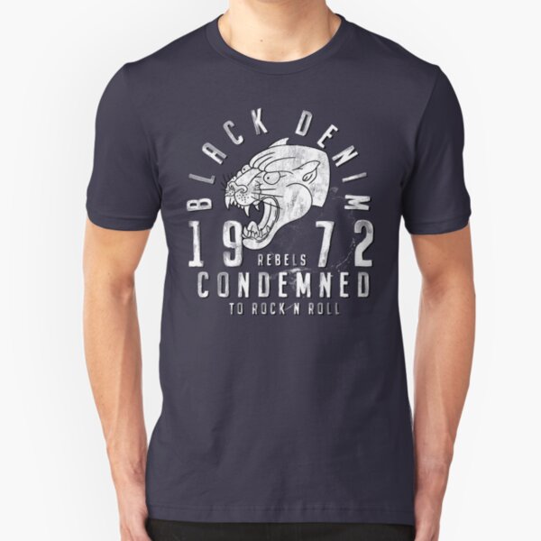 Black Denim Slim Fit T-Shirt