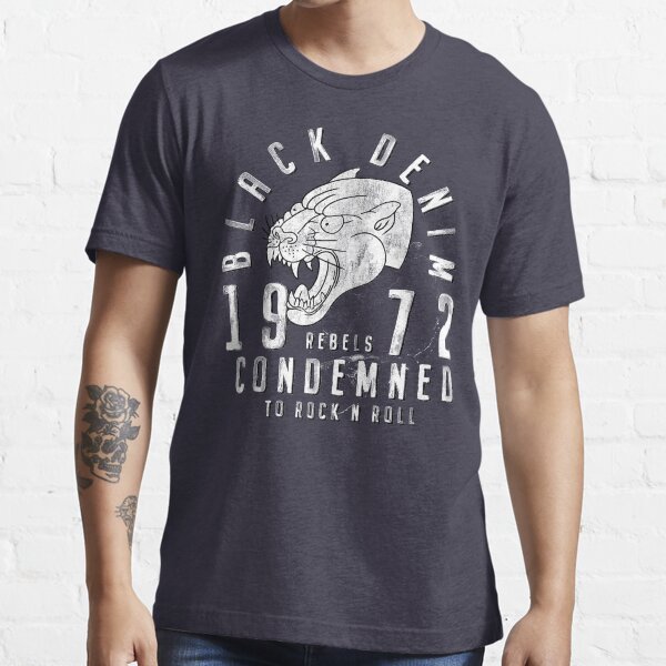 Black Denim Essential T-Shirt