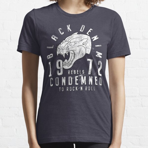 Black Denim Essential T-Shirt