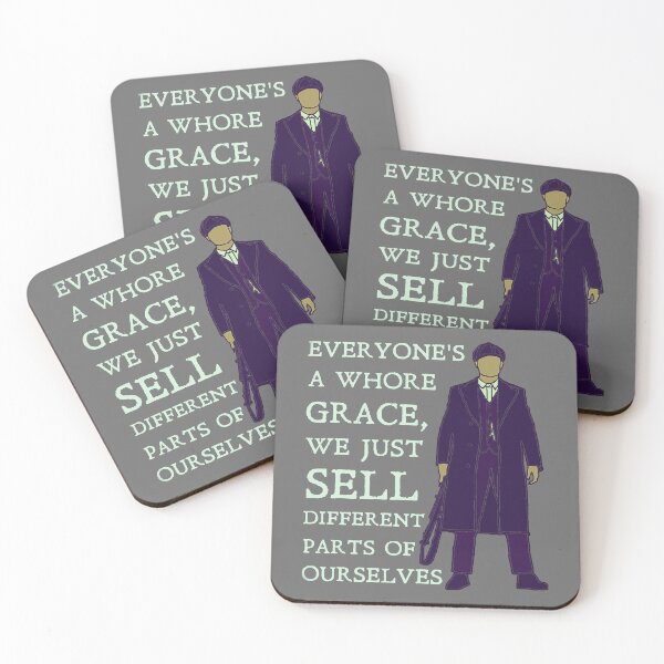 Item preview, Tommy Shelby - everyone_s a whore Peaky Blinders (White) designed and sold by ar-ioilki-ns.