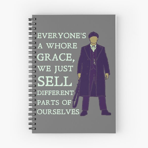 Item preview, Tommy Shelby - everyone_s a whore Peaky Blinders (White) designed and sold by ar-ioilki-ns.