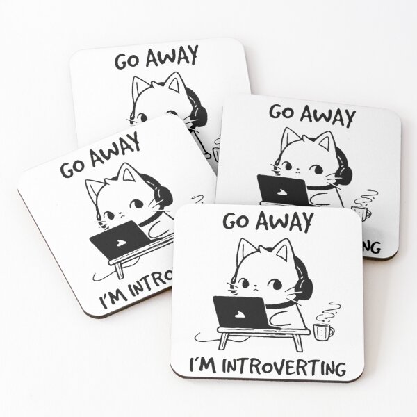 Item preview, Go Away I'm Introverting designed and sold by rejnamokov.
