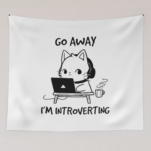 Item preview, Go Away I'm Introverting designed and sold by rejnamokov.