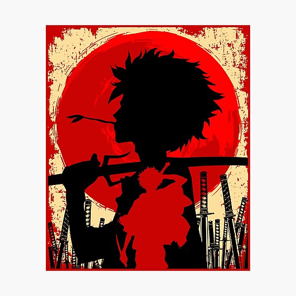 Samurai coucher de soleil Mugen Impression photo