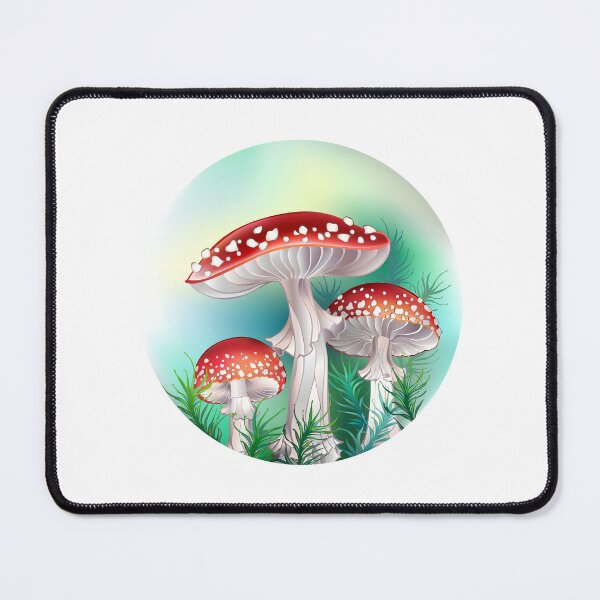 Item preview, Red fly agarics in circle designed and sold by Blackmoon9.