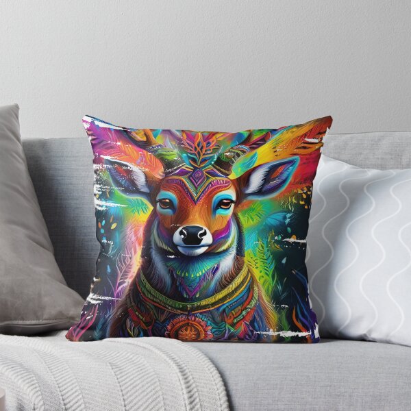 Item preview, Ancient tribal deer, colorful and strange designed and sold by Natcharee.