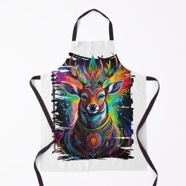 Item preview, Ancient tribal deer, colorful and strange designed and sold by Natcharee.