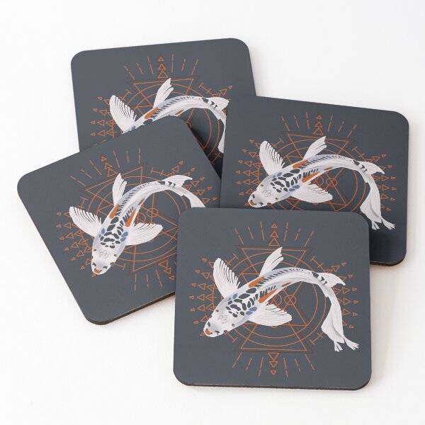 Item preview, Geometric Koi designed and sold by OctoFox Creations.