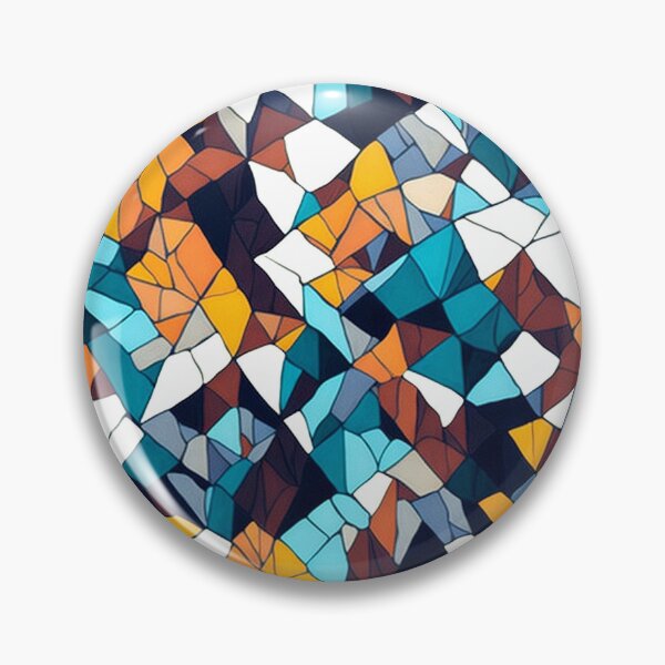 Item preview,  Multi Coloured Mosaic Pattern designed and sold by Theo-B.
