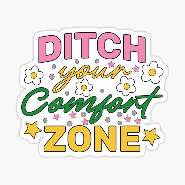 Item preview, Ditch Your Comfort Zone Shirt Sticker, Mental Health Sticker, Special Education Teacher Sticker Shirt, Autism Support Shirt Sticker, Neurodiversity Shirt Sticker, Occupational Therapy designed and sold by TotalDesine.