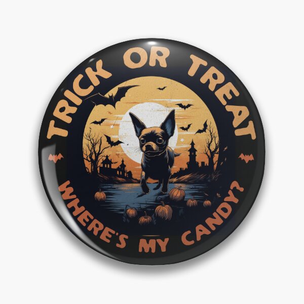 Item preview, Halloween Chihuahua Trick or Treat retro designed and sold by CarelessGrin.