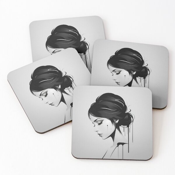 Item preview, Head black and white painting designed and sold by Travellerx.
