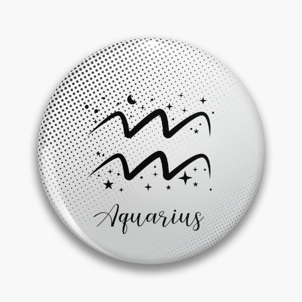 Item preview, Aquarius Astrology zodiac symbol black designed and sold by FAFiloArtist.