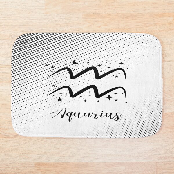 Item preview, Aquarius Astrology zodiac symbol black designed and sold by FAFiloArtist.
