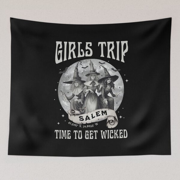 Item preview, Girls Trip Salem Retro Salem 1692 They Missed One Witch designed and sold by MissRasheedHam.