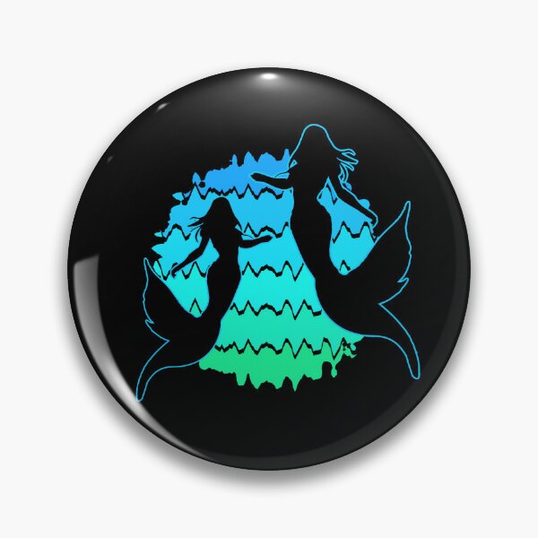 Item preview, Retro Mermaids Sunset Mermaid Silhouettes Siren Art Mermaidcore 5 of 6 designed and sold by Beachy.