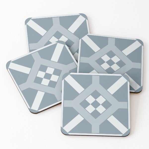 Item preview, Geometric Pattern: Seville: Bluestone Dark designed and sold by Red Wolf.