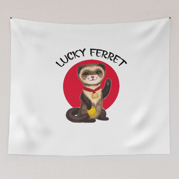 Item preview, Ferret Mom Lucky Maneko Neko Anime Mashup  designed and sold by MissRasheedHam.