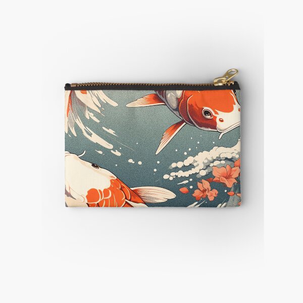 Item preview, Pair of Majestic Carps,Japanese koi vintage designed and sold by pkk1designsart.
