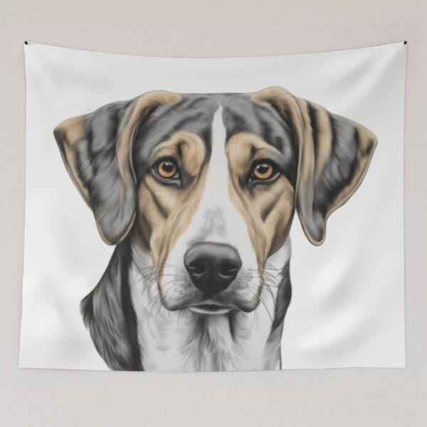 Item preview, American Foxhound brown gray and white designed and sold by Spanishsoul.