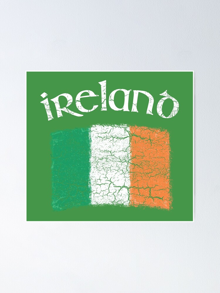 Patrick/'s Day Toddler Kids T-Shirt Irish Flag Retro Clover For St