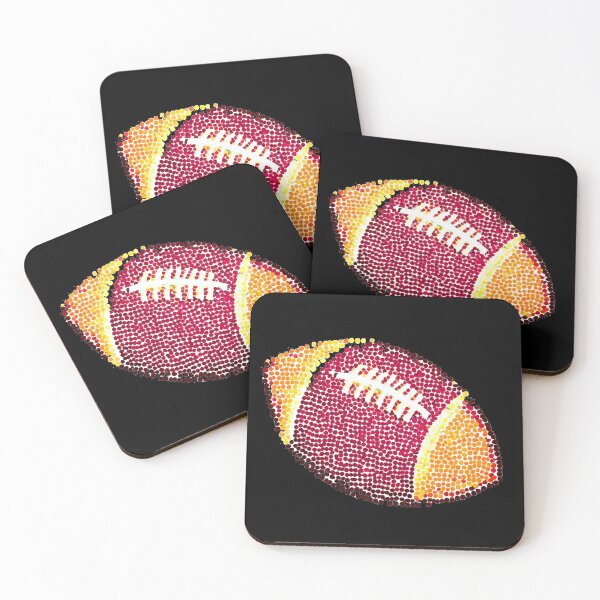 Item preview, Colorful american football made of dots International Dot Day designed and sold by GalaxyGraffiti.