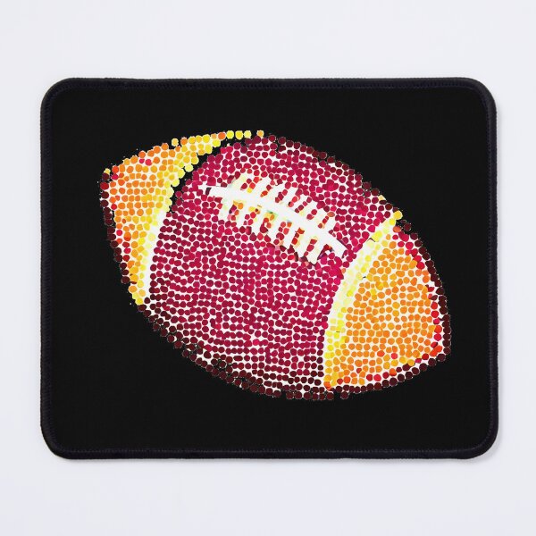 Item preview, Colorful american football made of dots International Dot Day designed and sold by GalaxyGraffiti.