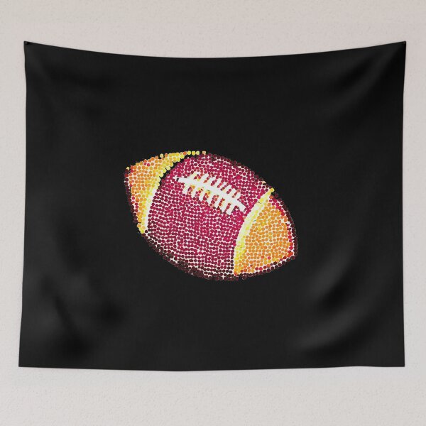 Item preview, Colorful american football made of dots International Dot Day designed and sold by GalaxyGraffiti.