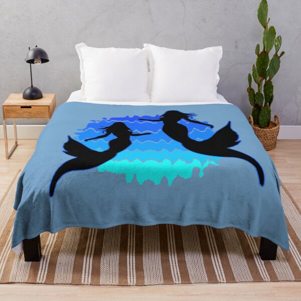 Item preview, Retro Mermaids Sunset Mermaid Silhouettes Siren Art Mermaidcore 6 of 6 designed and sold by Beachy.