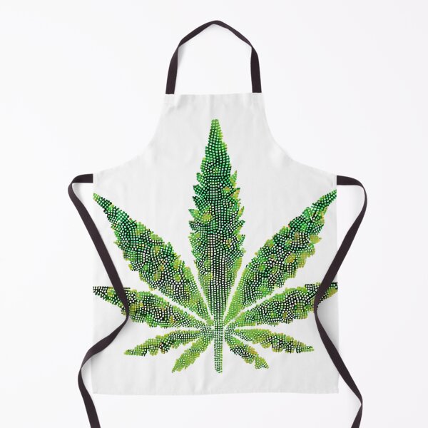 Item preview, Colorful marijuana leaf made of dots International Dot Day designed and sold by GalaxyGraffiti.
