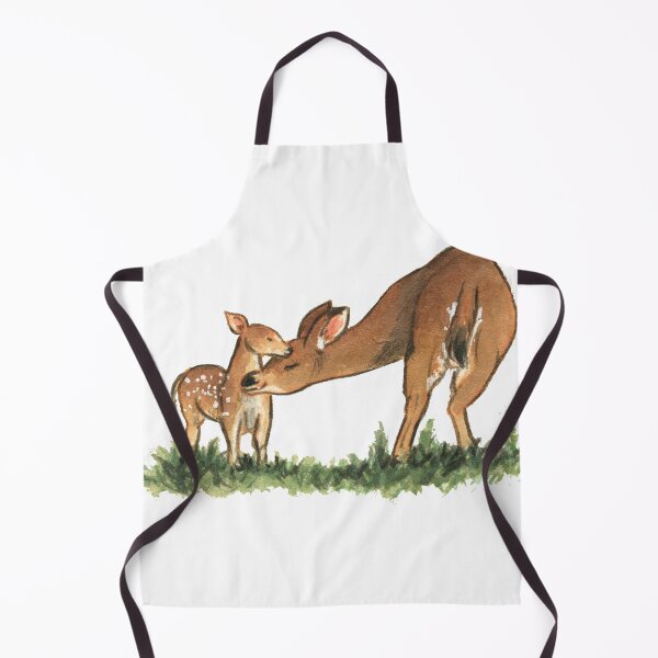 Item preview, Deer Mom and son Watercolour original design designed and sold by carlottamascolo.