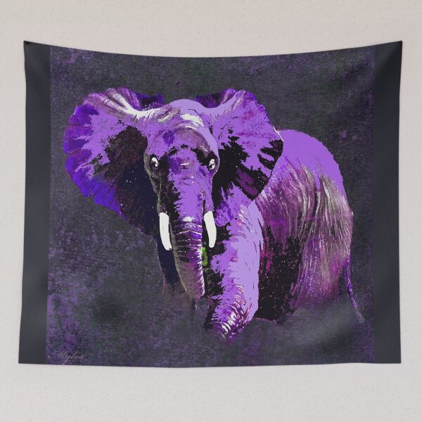 Item preview, ELEPHANT PURPLE VIOLET SPARKLE designed and sold by Overthetopsm.